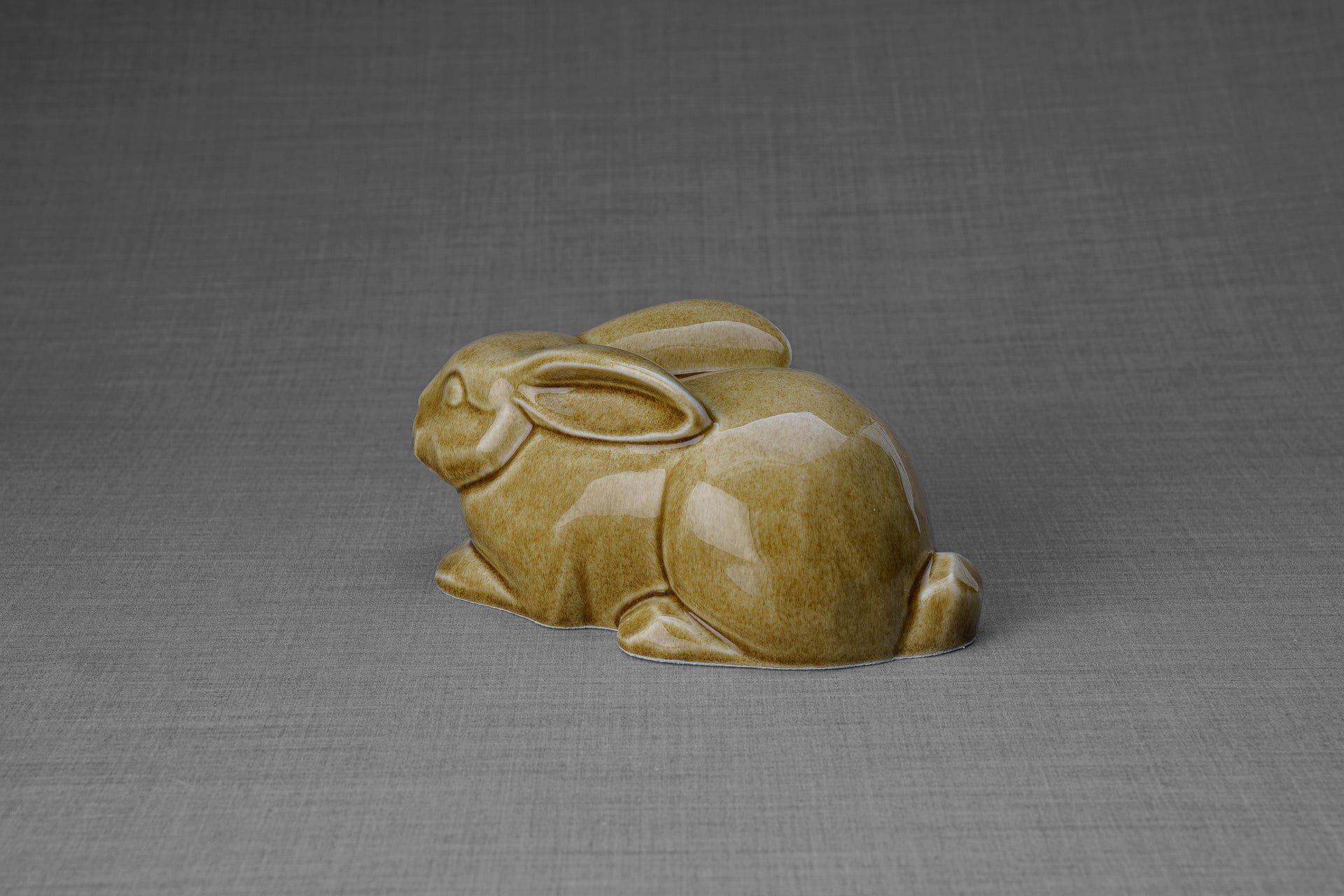 Pulvis Art Urns Pet Urn Rabbit Urn For Ashes - Dark Sand | Ceramic Bunny Urn