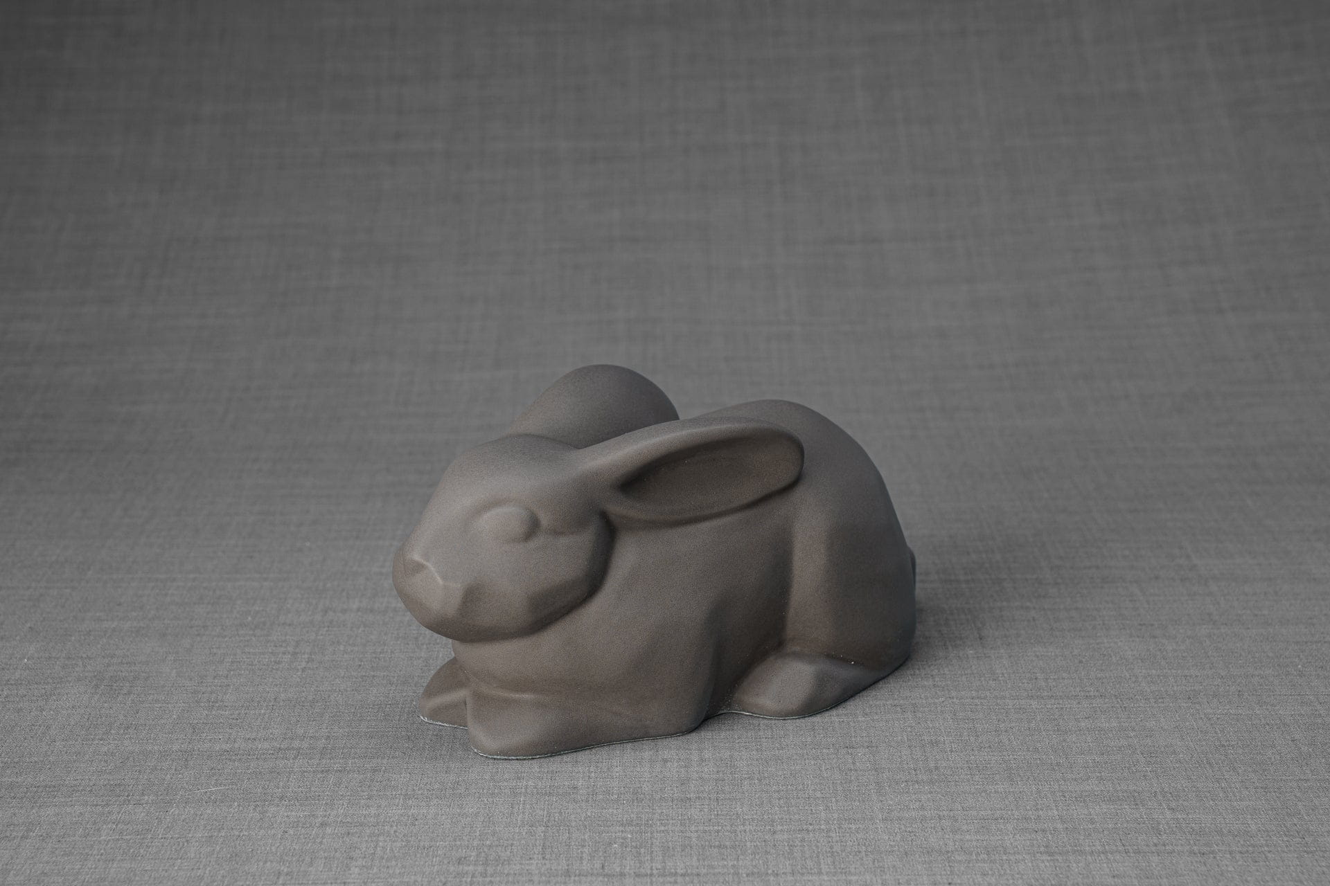 Pulvis Art Urns Pet Urn Rabbit Urn For Ashes -Grey Matte | Ceramic Bunny Urn
