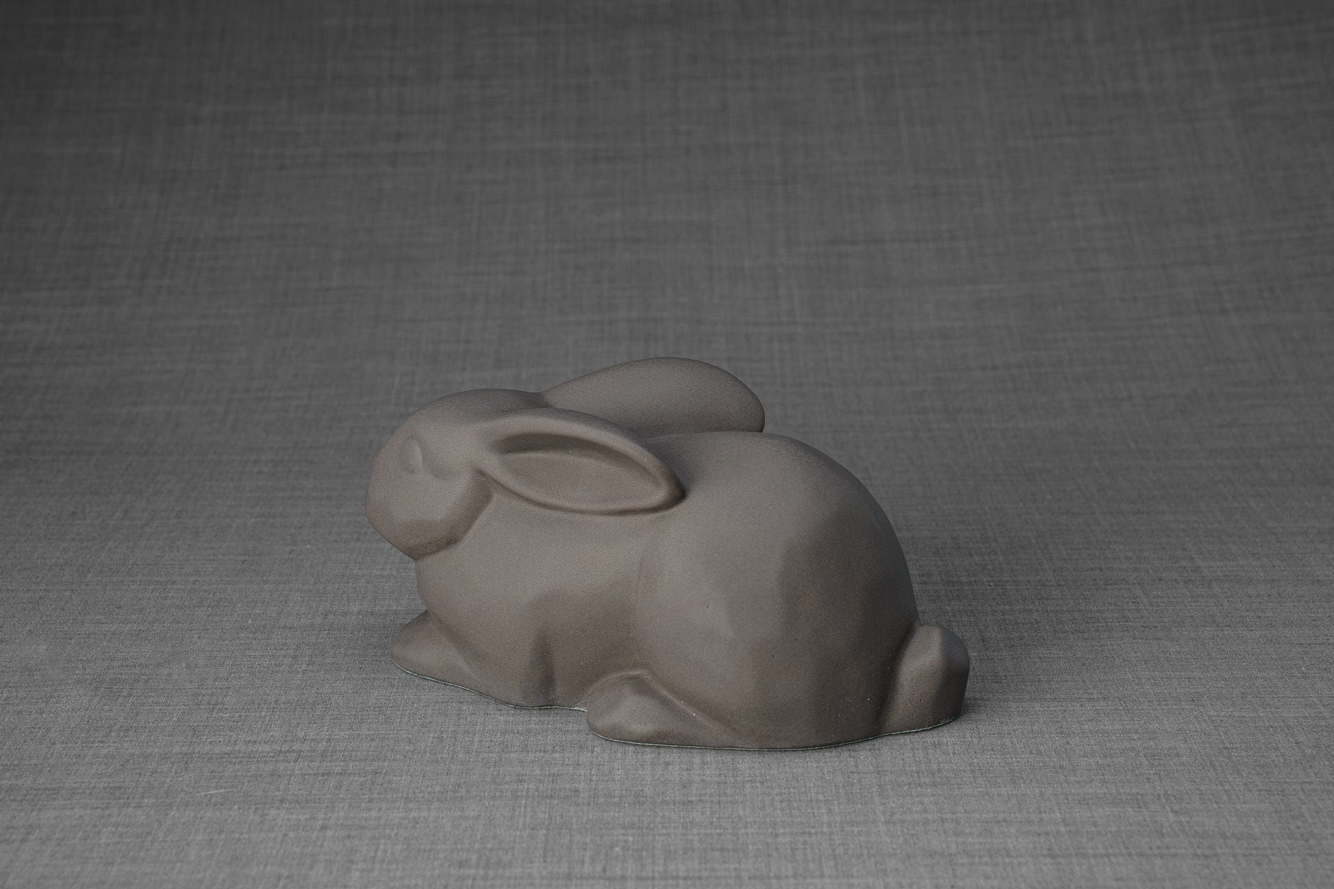 Pulvis Art Urns Pet Urn Rabbit Urn For Ashes -Grey Matte | Ceramic Bunny Urn