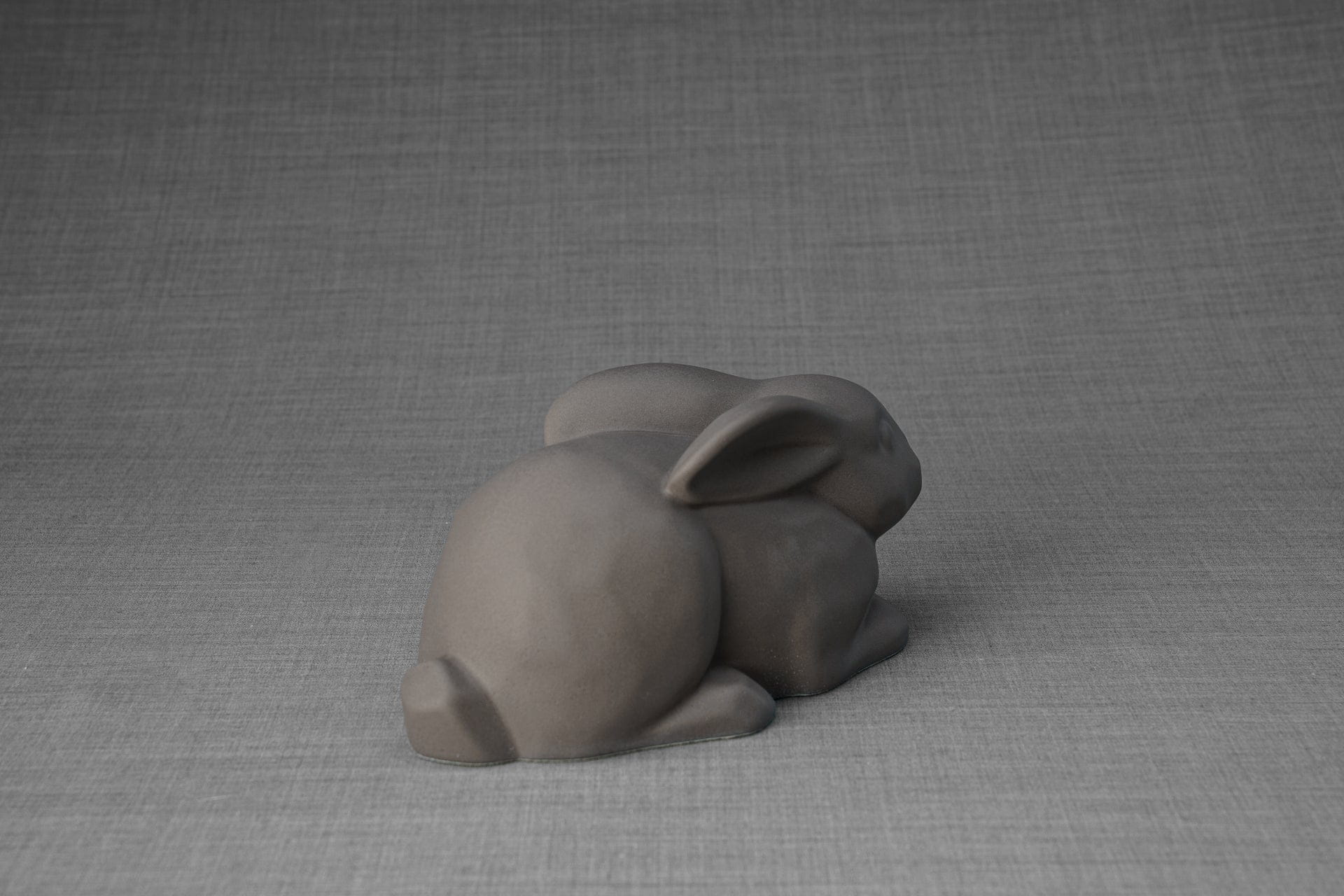Pulvis Art Urns Pet Urn Rabbit Urn For Ashes -Grey Matte | Ceramic Bunny Urn