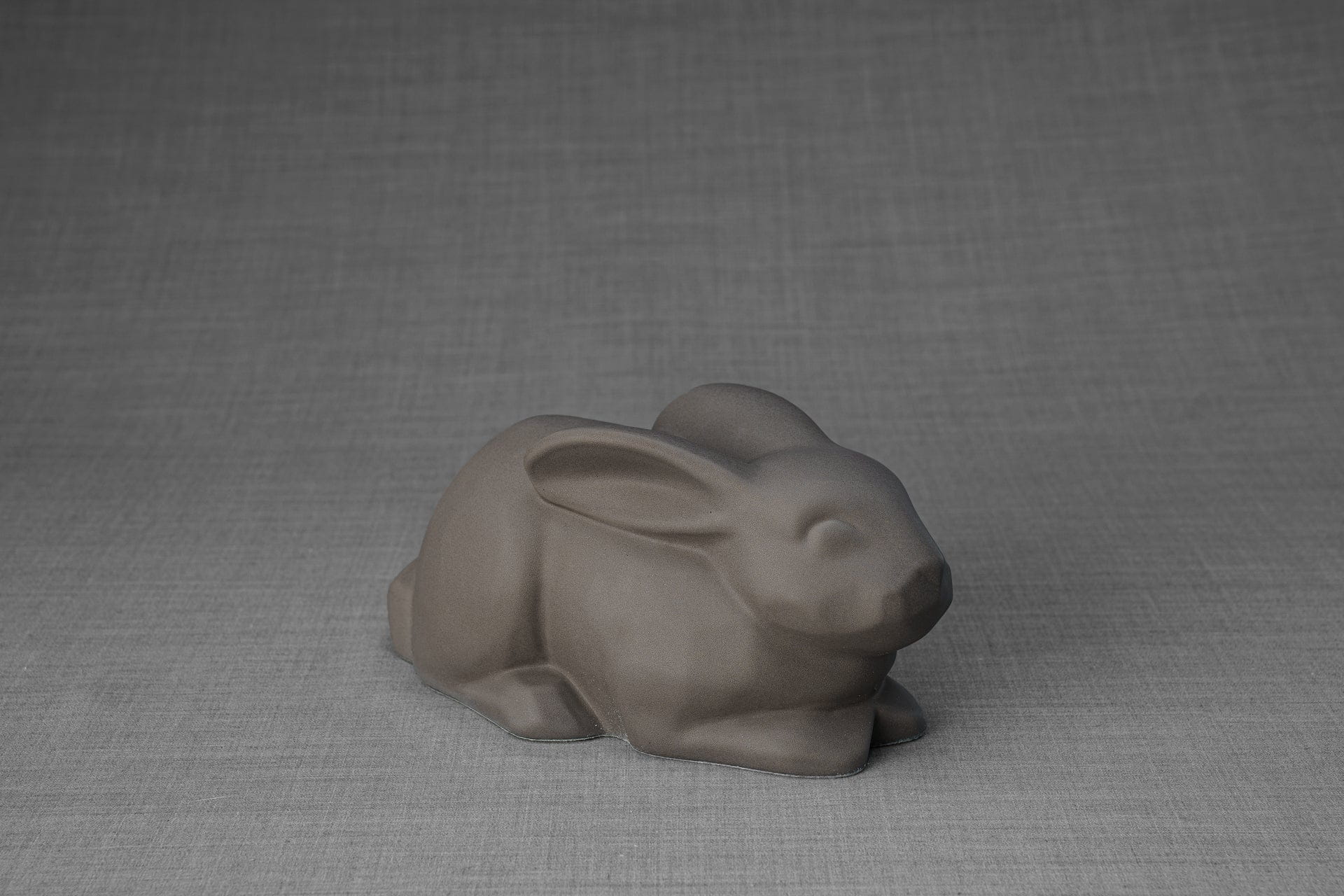 Pulvis Art Urns Pet Urn Rabbit Urn For Ashes -Grey Matte | Ceramic Bunny Urn