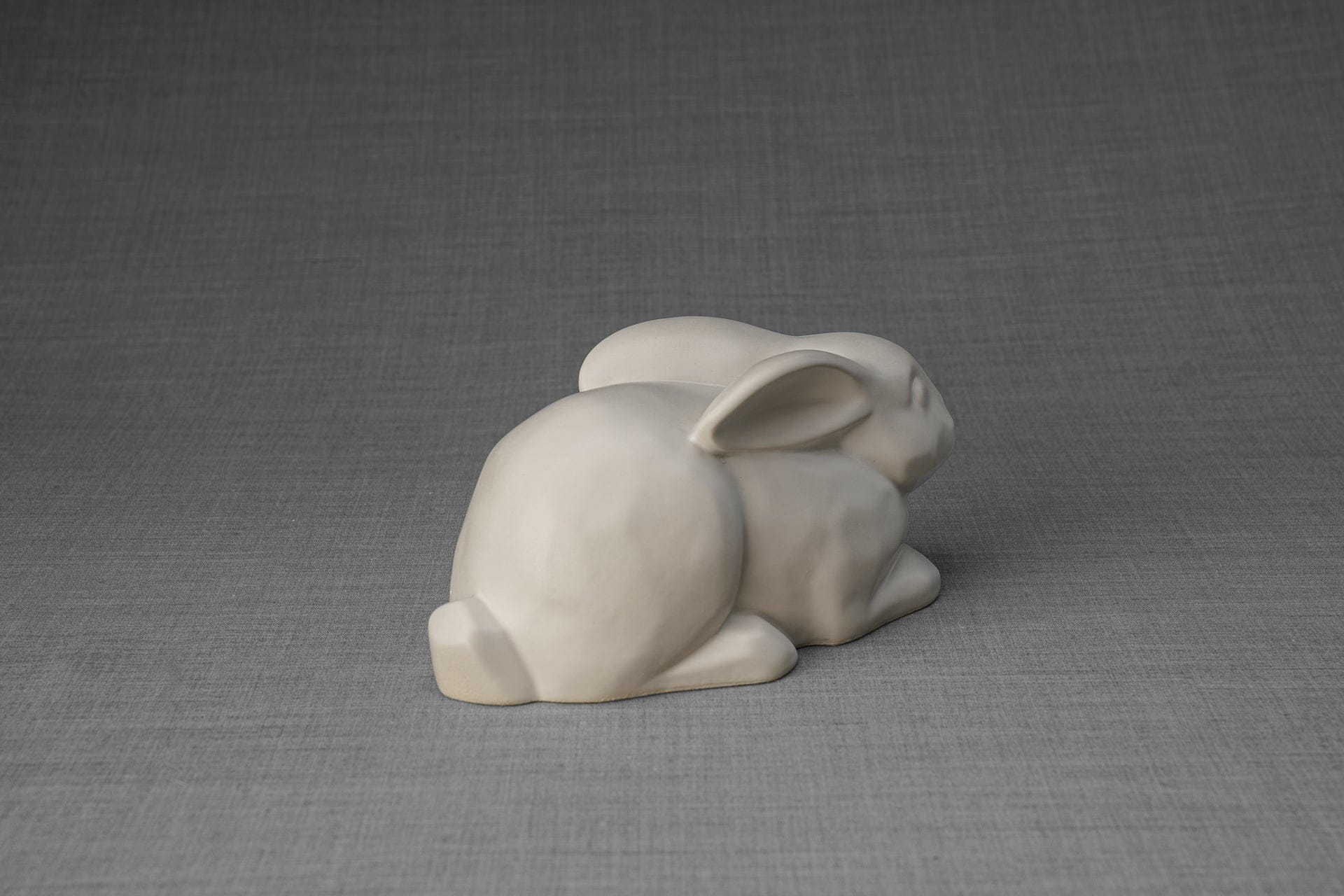 Pulvis Art Urns Pet Urn Rabbit Urn For Ashes - White Matte | Ceramic Bunny Urn