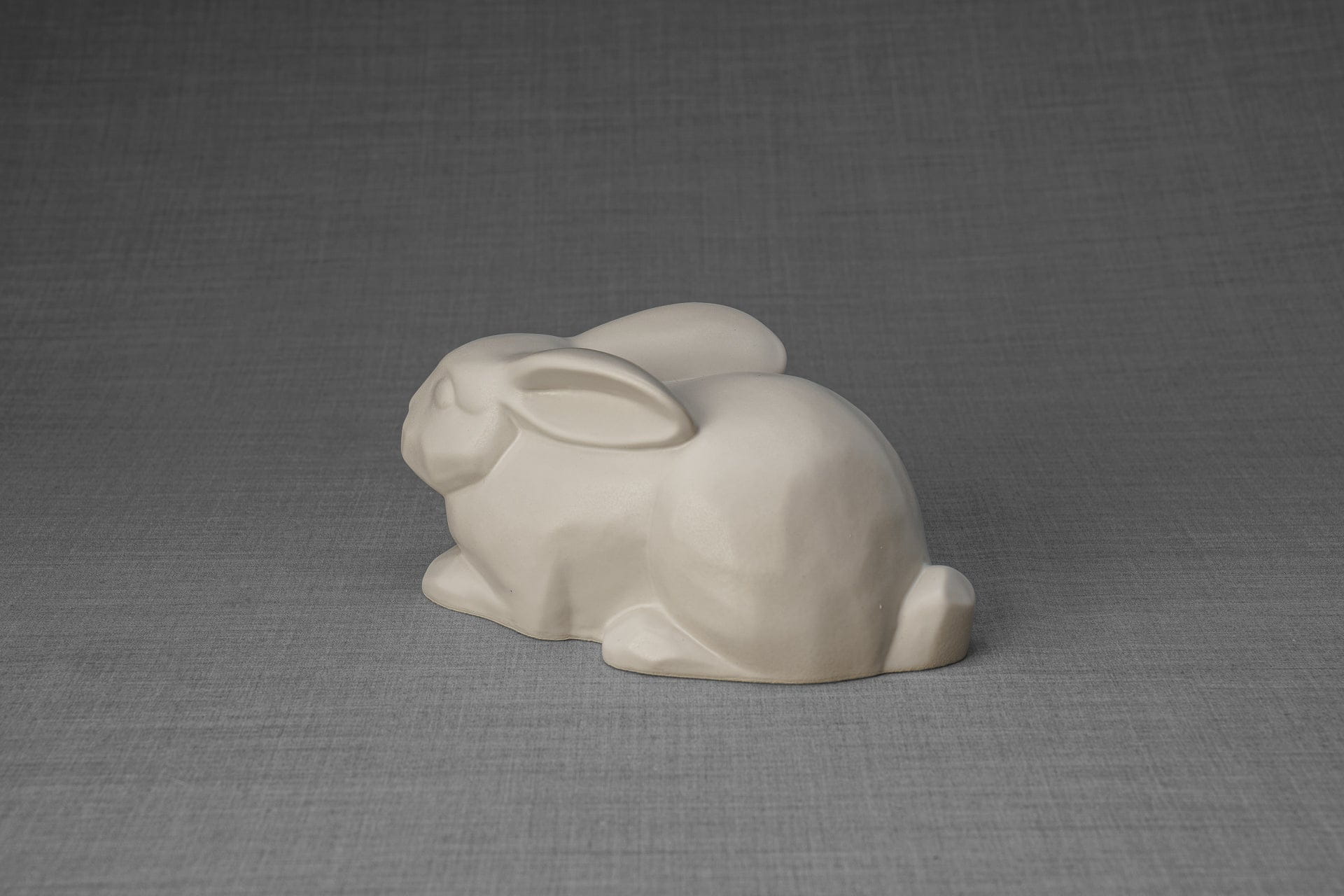 Pulvis Art Urns Pet Urn Rabbit Urn For Ashes - White Matte | Ceramic Bunny Urn