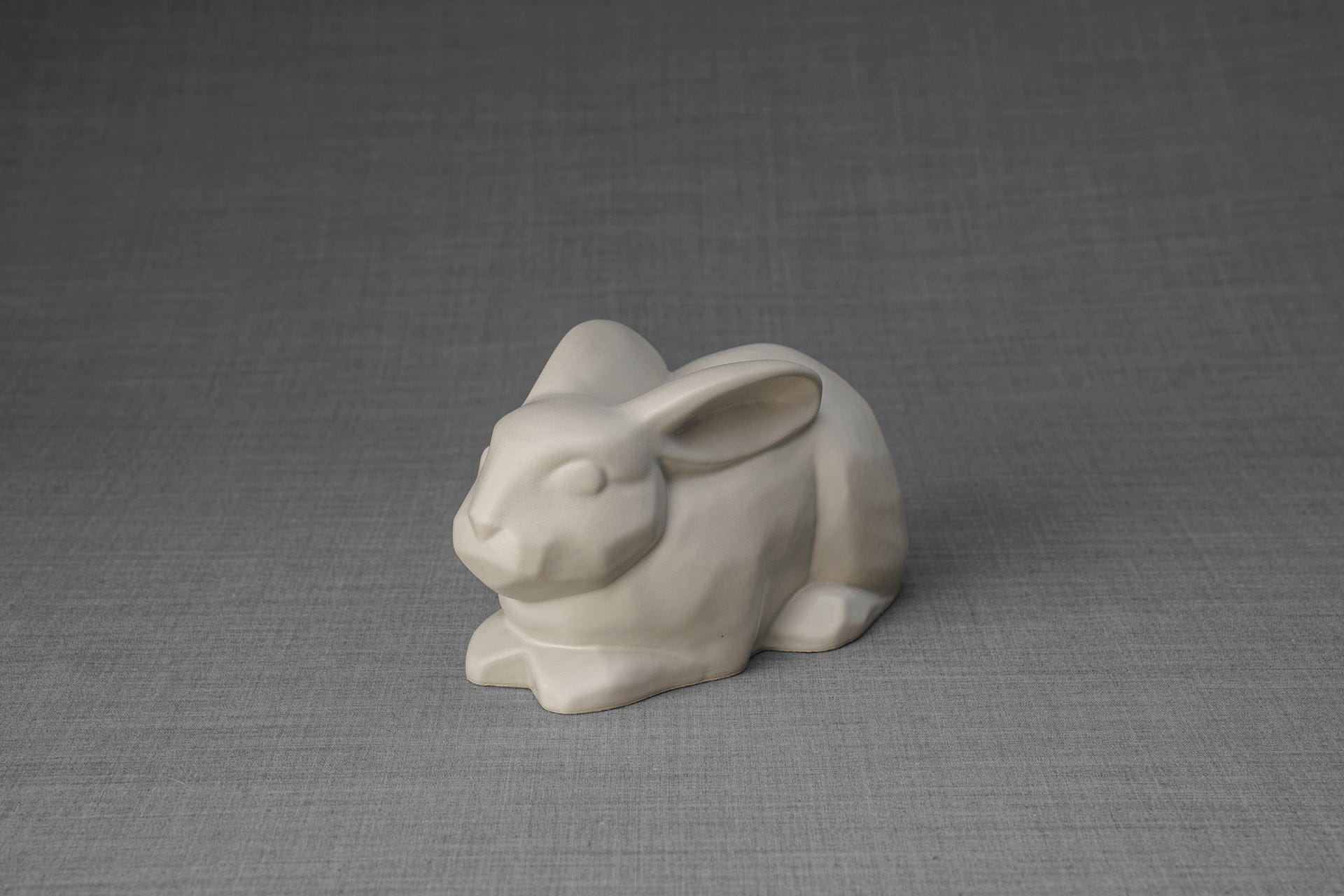 Pulvis Art Urns Pet Urn Rabbit Urn For Ashes - White Matte | Ceramic Bunny Urn
