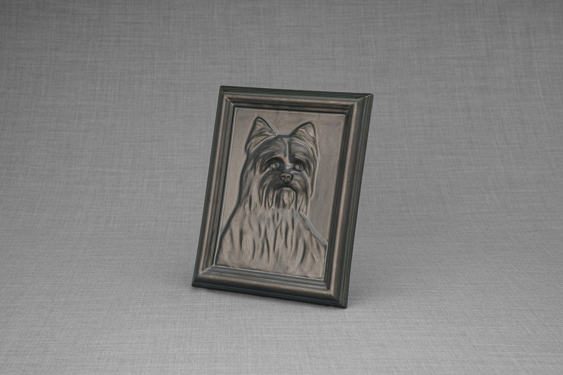 Pulvis Art Urns Pet Urn Yorkie Pet Urn - Dark Matte | Ceramic | Handmade