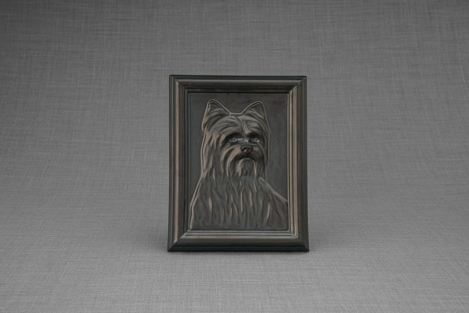 Pulvis Art Urns Pet Urn NO (FREE) / MALE Yorkie Pet Urn - Dark Matte | Ceramic | Handmade