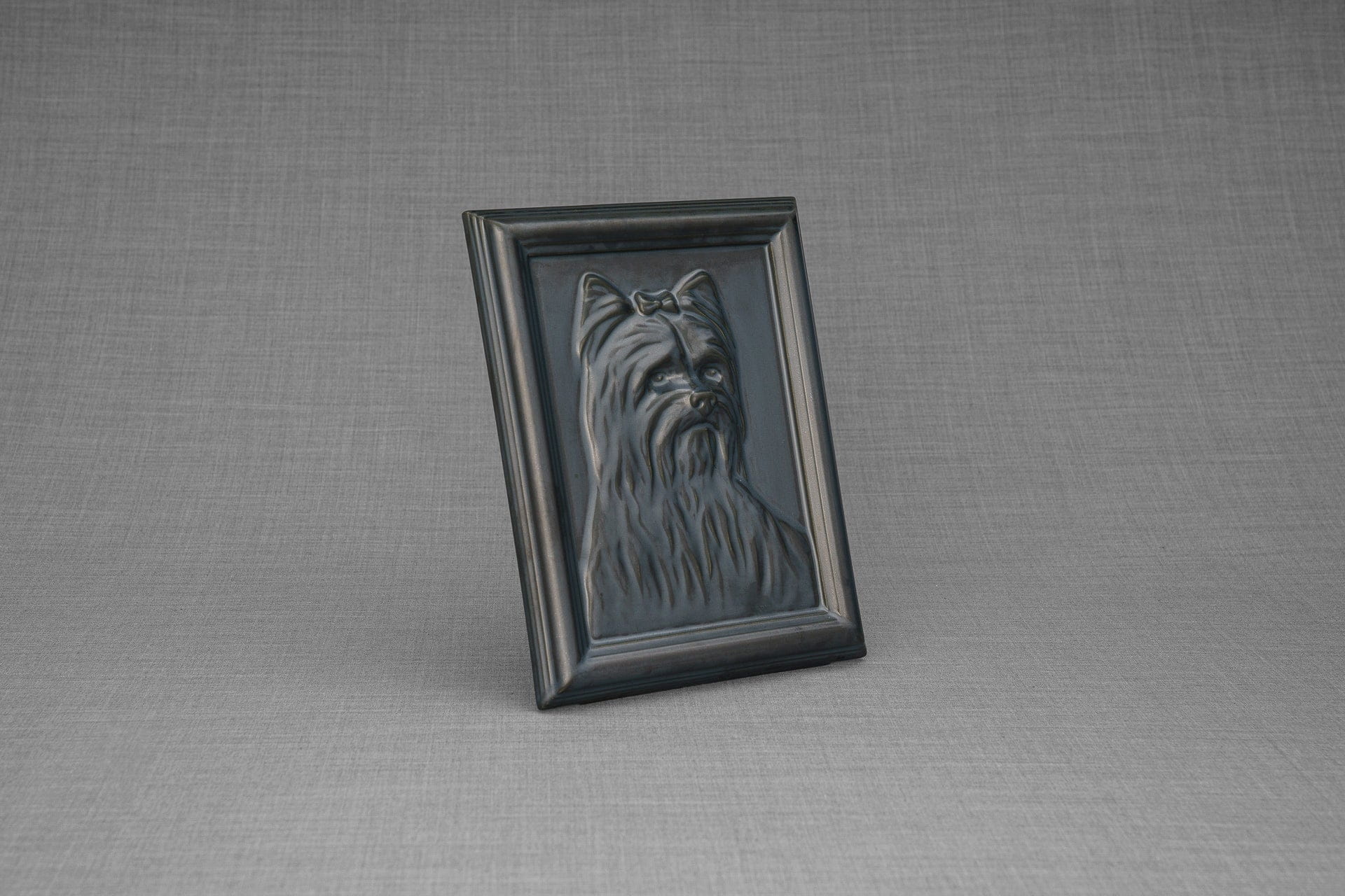 Pulvis Art Urns Pet Urn Yorkie Pet Urn - Dark Matte | Ceramic | Handmade