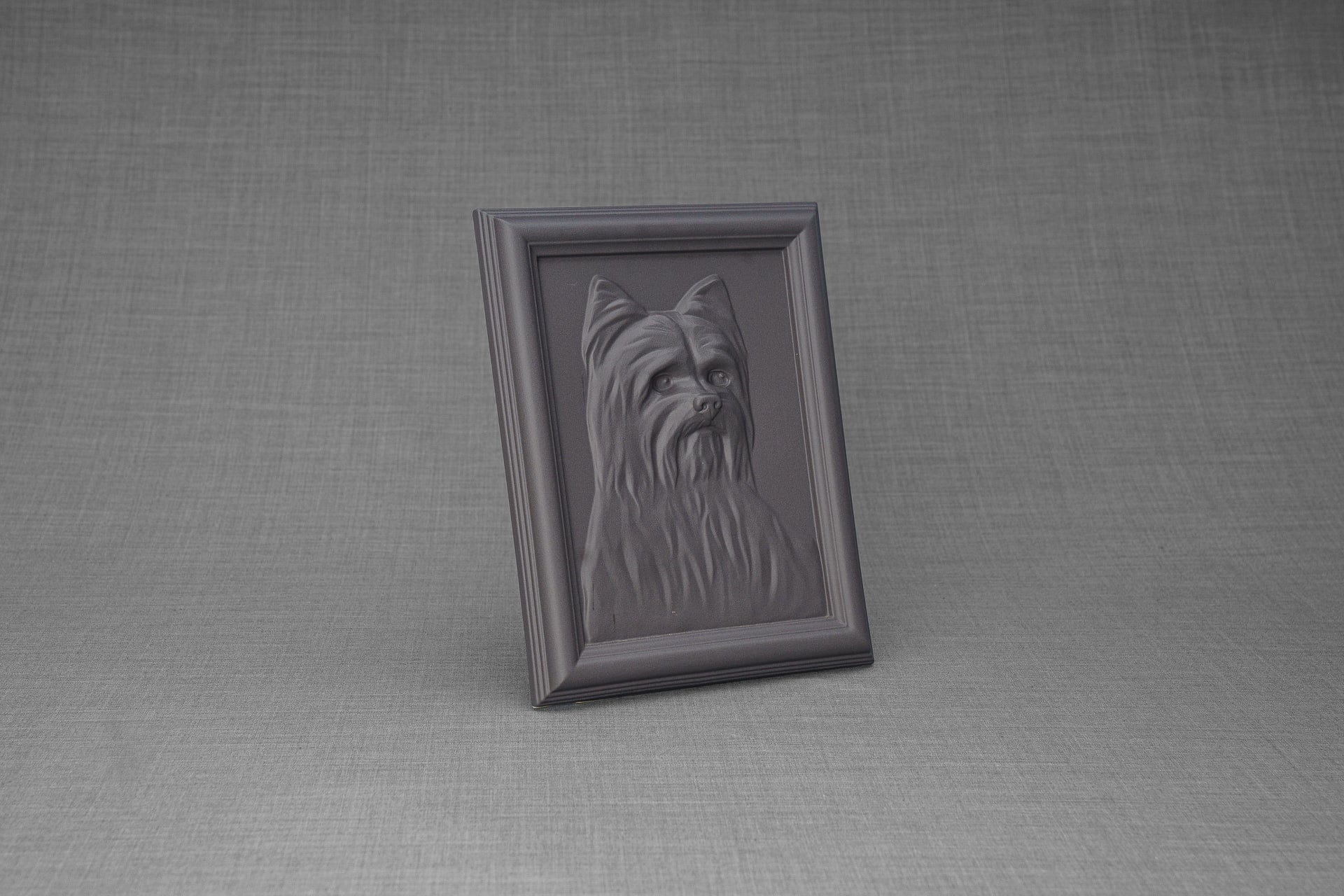 Pulvis Art Urns Pet Urn Yorkie Pet Urn - Gray Matte | Ceramic | Handmade