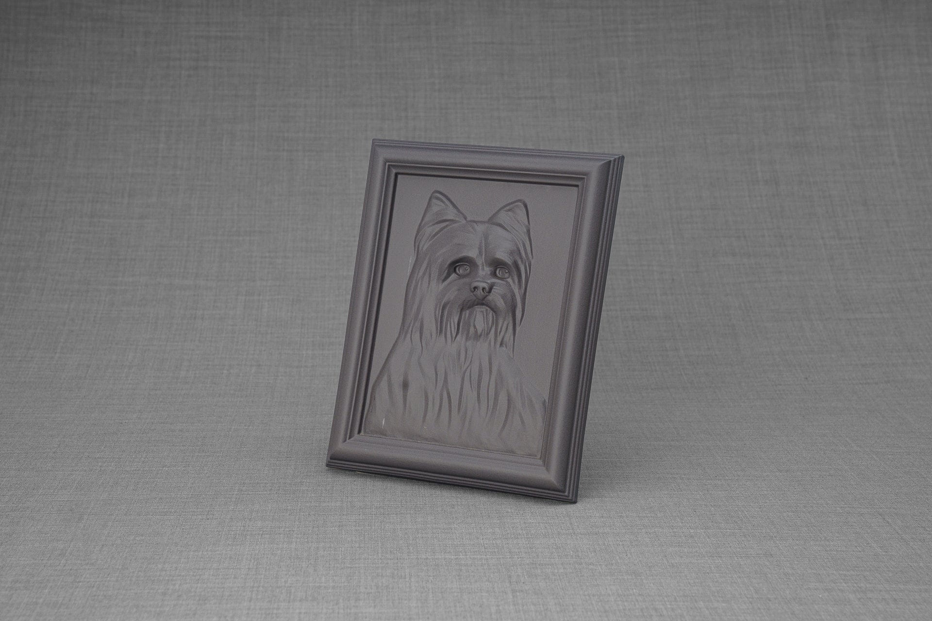 Pulvis Art Urns Pet Urn Yorkie Pet Urn - Gray Matte | Ceramic | Handmade