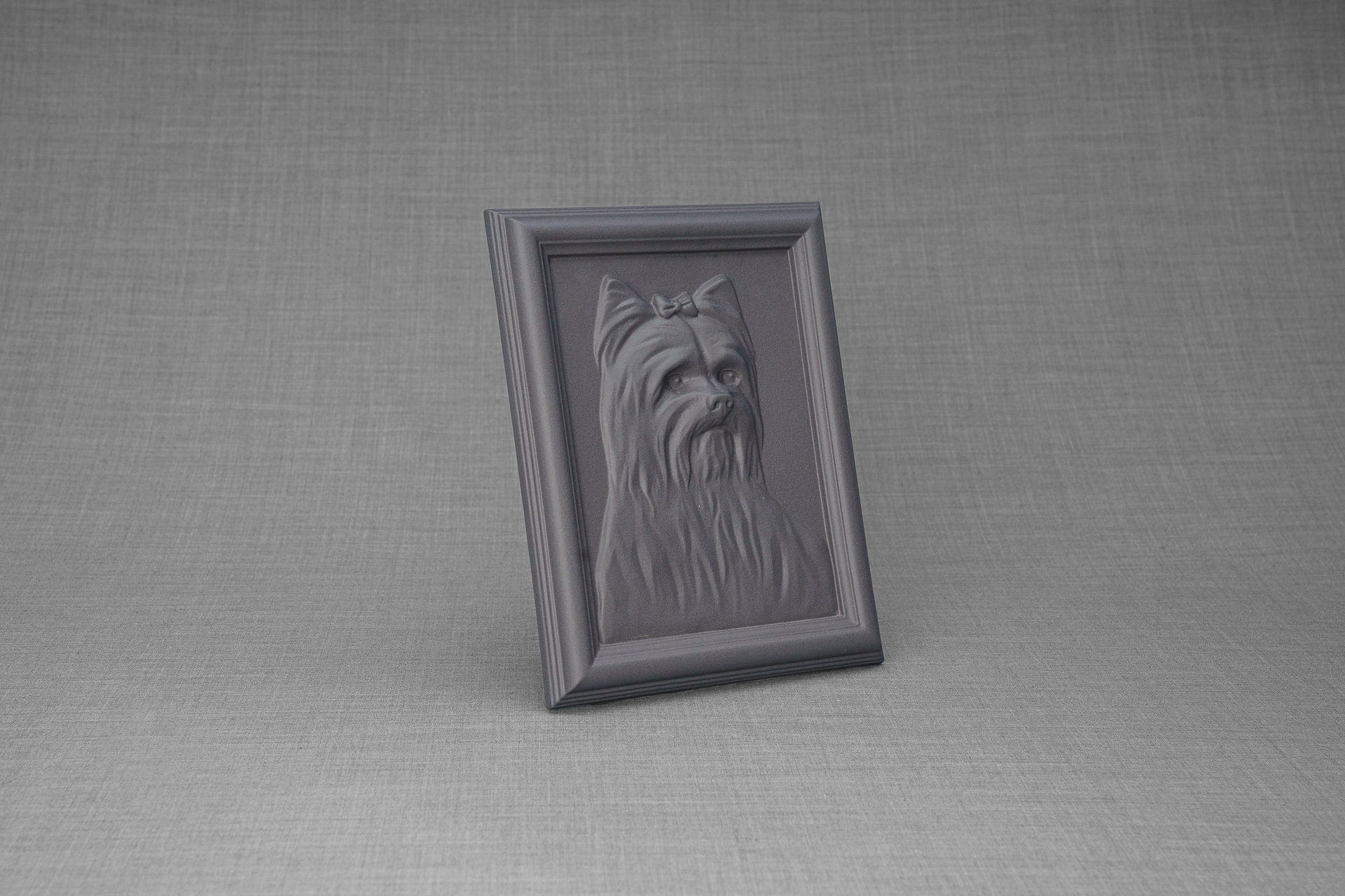 Pulvis Art Urns Pet Urn Yorkie Pet Urn - Gray Matte | Ceramic | Handmade