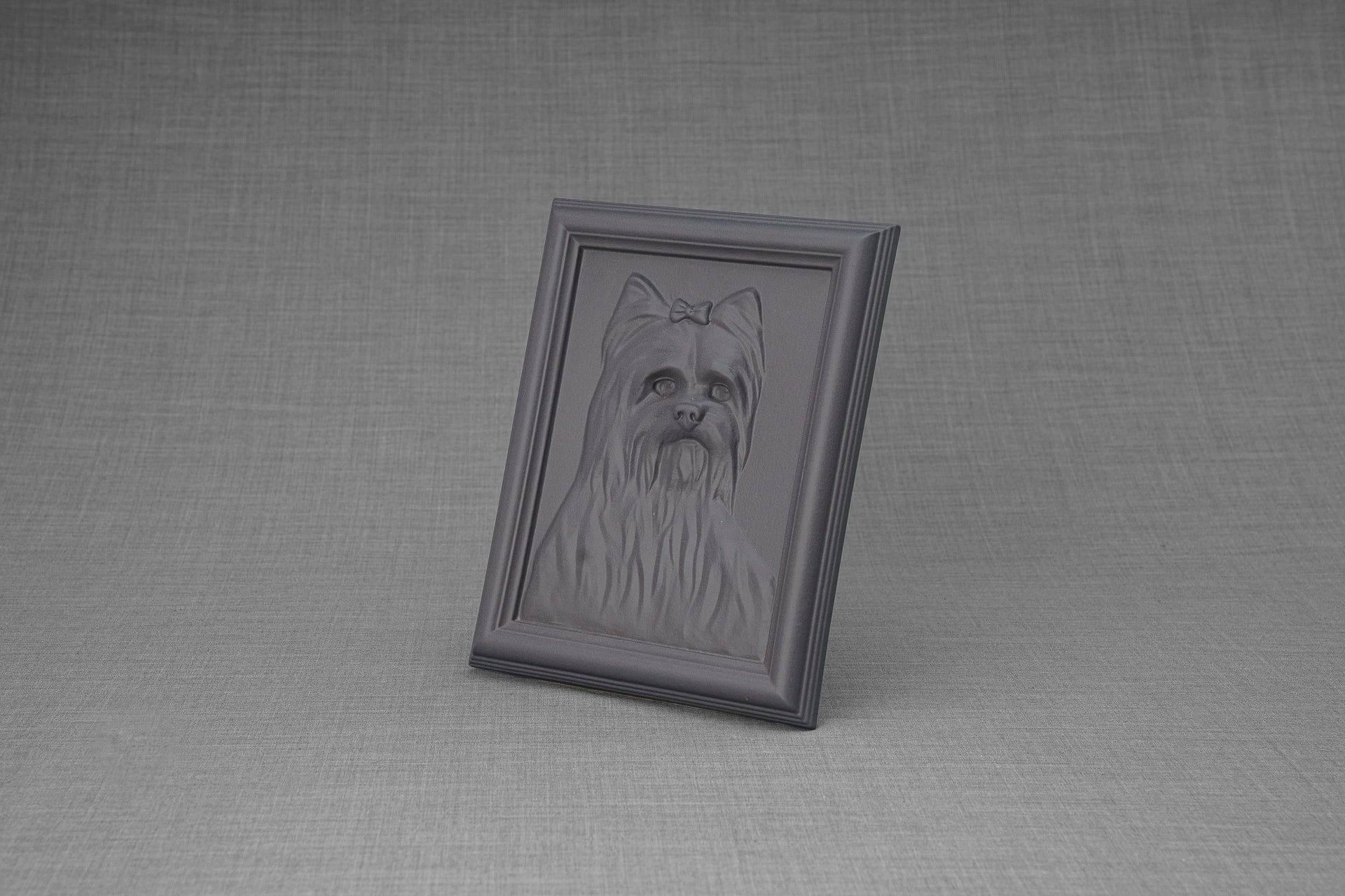 Pulvis Art Urns Pet Urn Yorkie Pet Urn - Gray Matte | Ceramic | Handmade