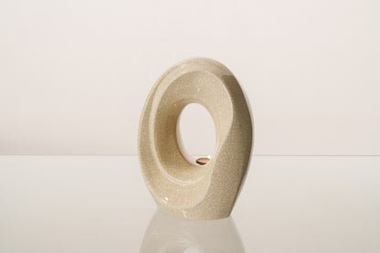 Artisan Cremation Urn for Ashes "The Passage" - Medium Urn | Craquelure | Ceramic