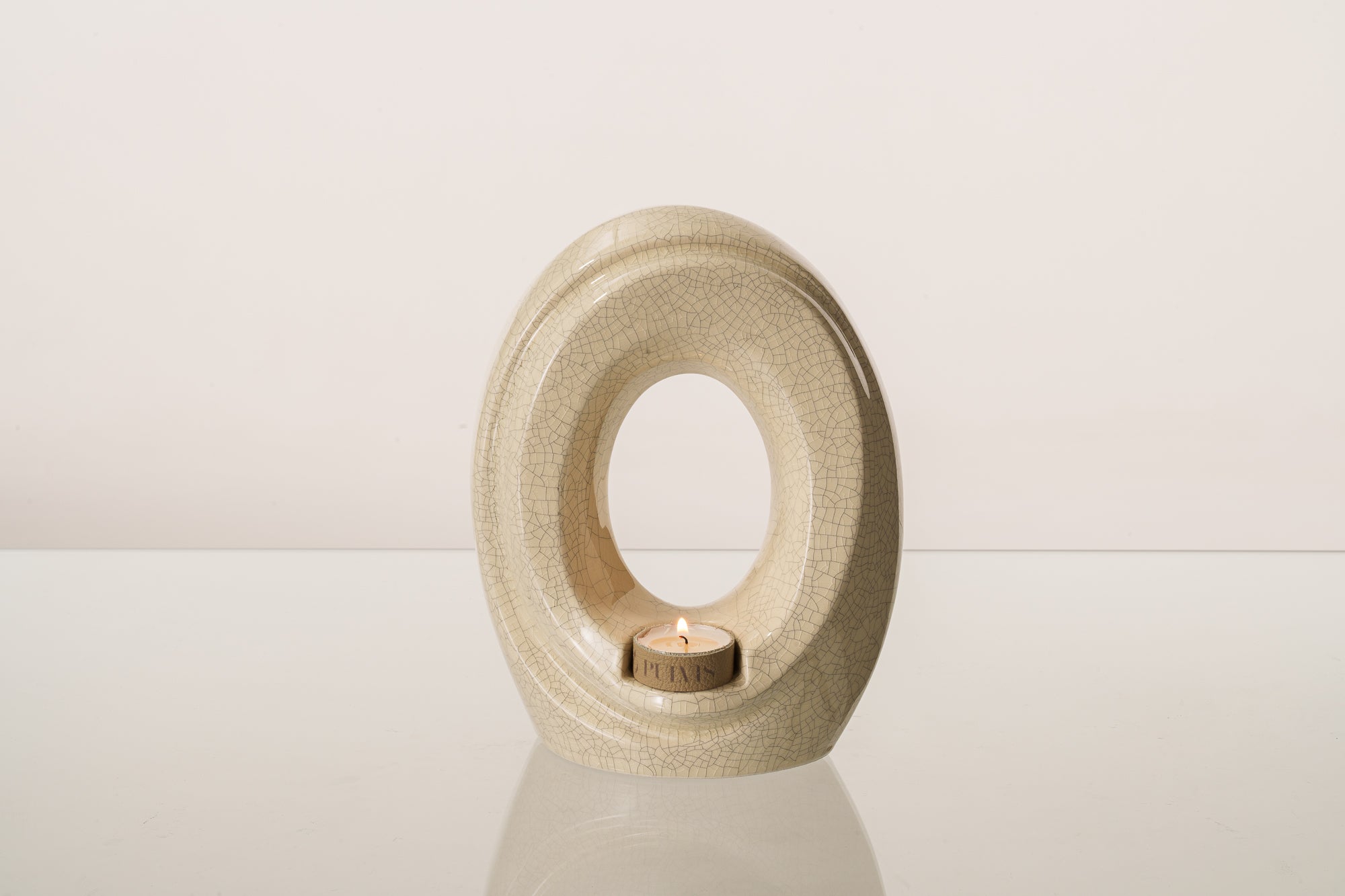 Artisan Cremation Urn for Ashes "The Passage" - Medium Urn | Craquelure | Ceramic
