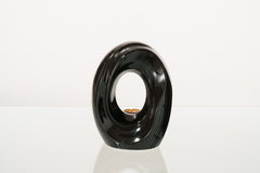 Artisan Cremation Urn for Ashes "The Passage" - Medium Urn | Lamp Black | Ceramic