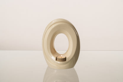Artisan Cremation Urn for Ashes "The Passage" - Medium Urn | Off-White | Ceramic