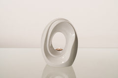 Artisan Cremation Urn for Ashes "The Passage" - Medium Urn | White | Ceramic