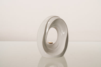 Artisan Cremation Urn for Ashes "The Passage" - Medium Urn | White | Ceramic