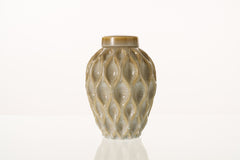 Cremation Urn "Echo" - 3D Printed Ceramic Urn | Light Sand Melange | Large
