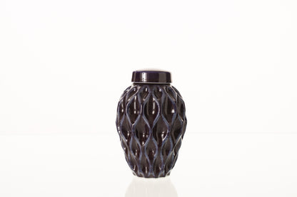 Cremation Urn "Echo" - 3D Printed Ceramic Urn | Violet | Keepsake