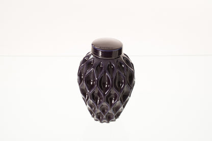 Cremation Urn "Echo" - 3D Printed Ceramic Urn | Violet  | Medium