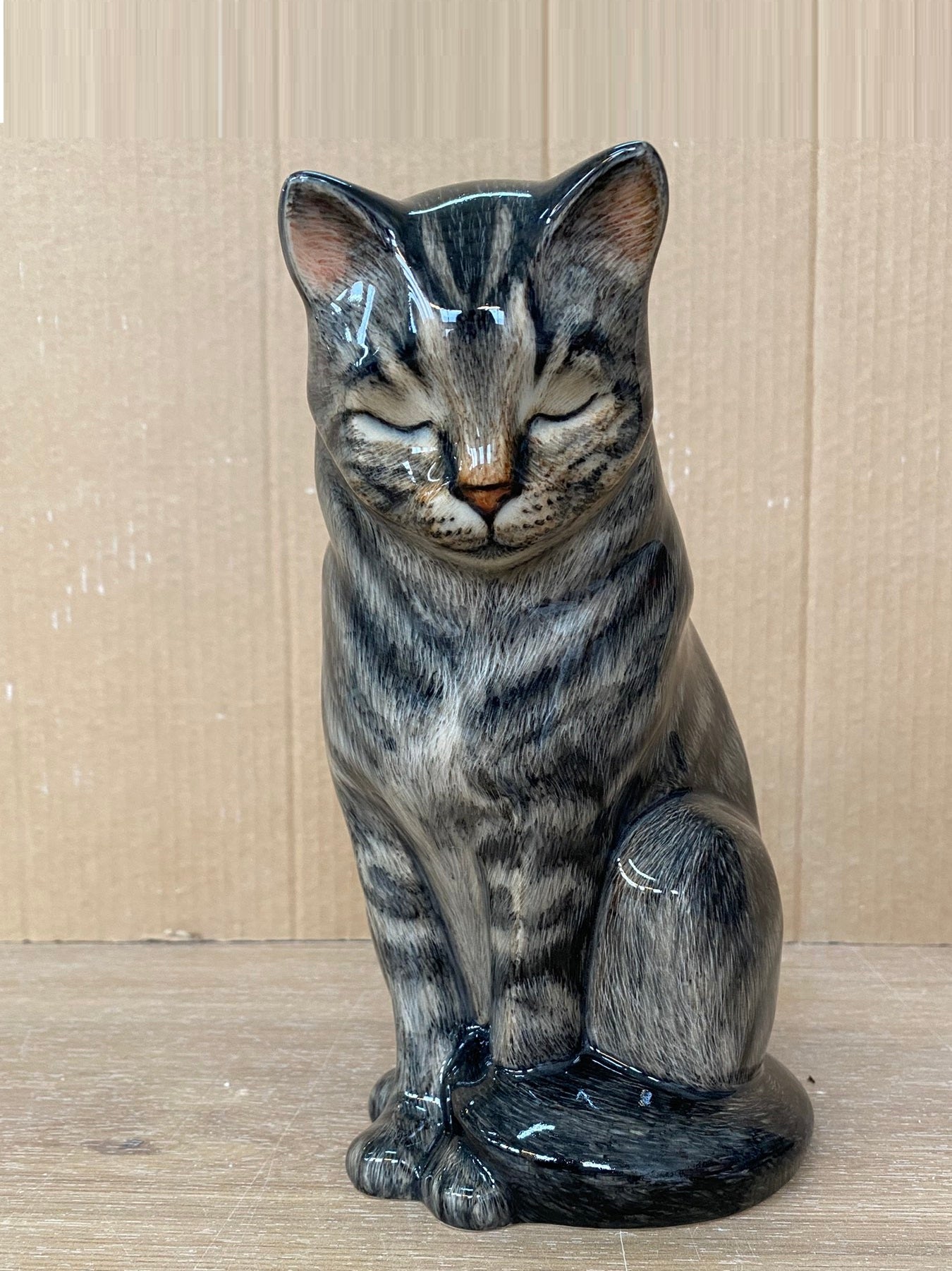 Custom decorated cat urn