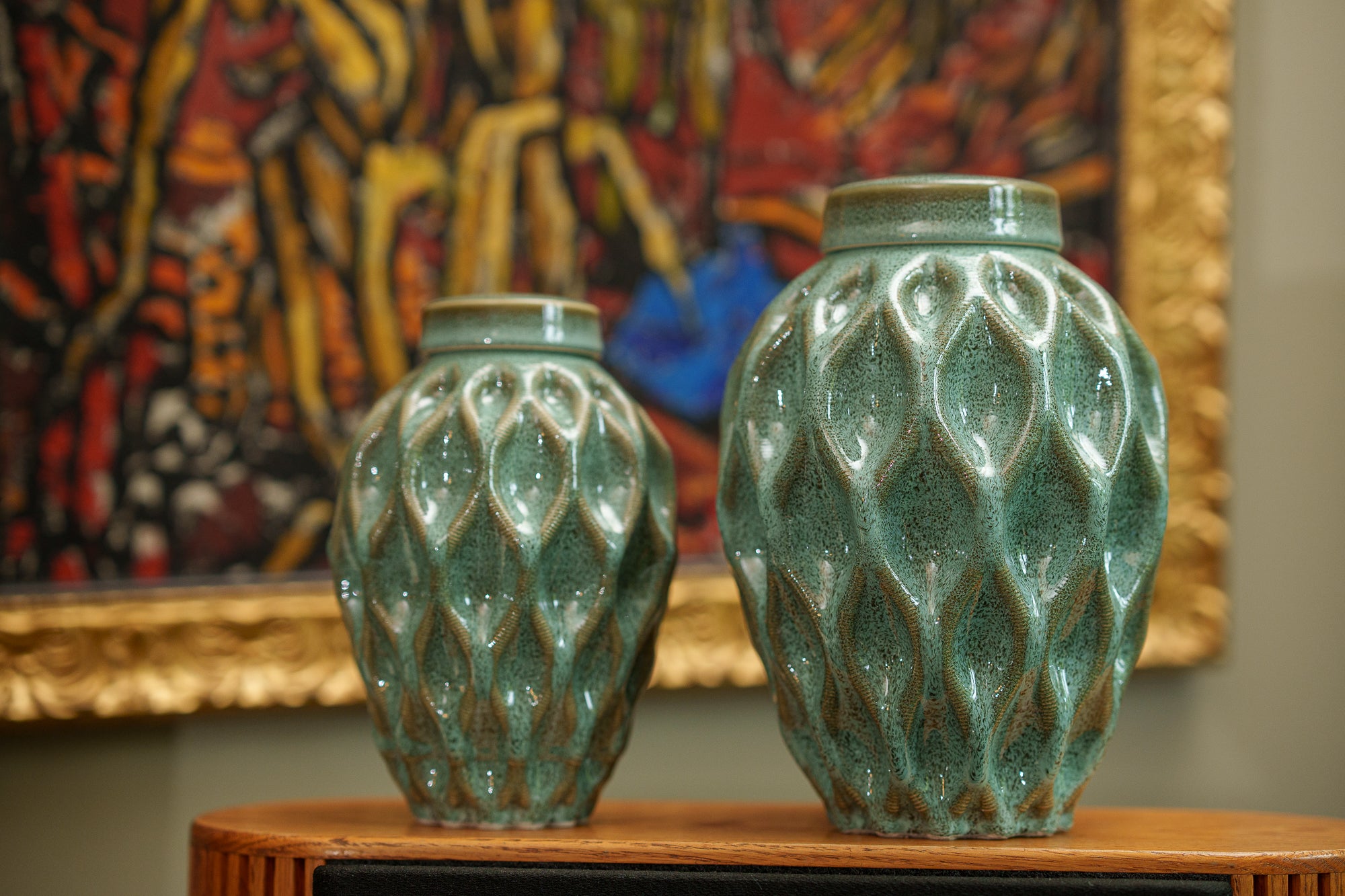 Cremation Urn "Echo" - 3D Printed Ceramic Urn 