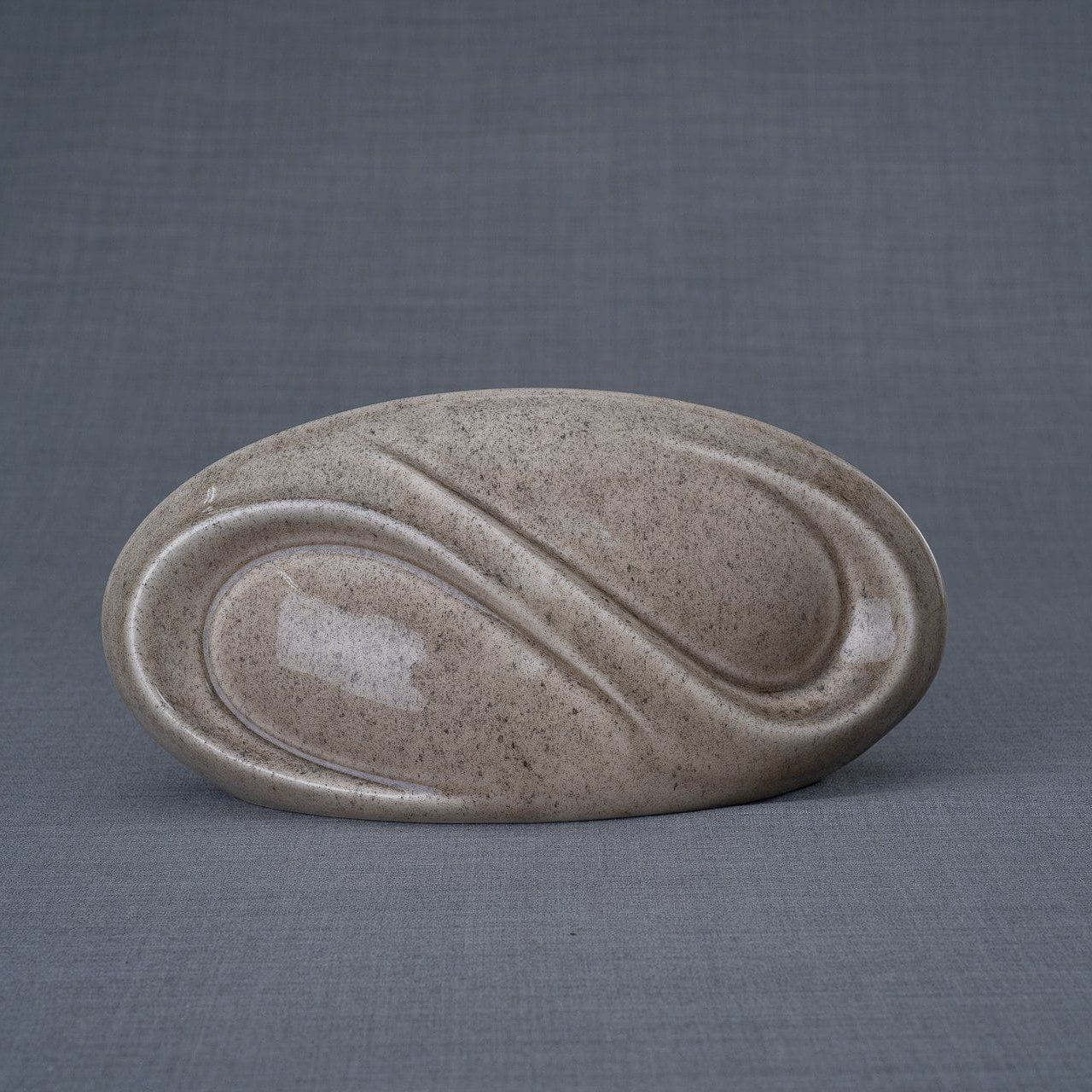 Eternity Cremation Keepsake for Ashes – Beige Grey | Small | Ceramic