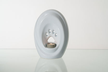 Large Paw Cremation Urn - White | Ceramic | Handmade Pet Urn