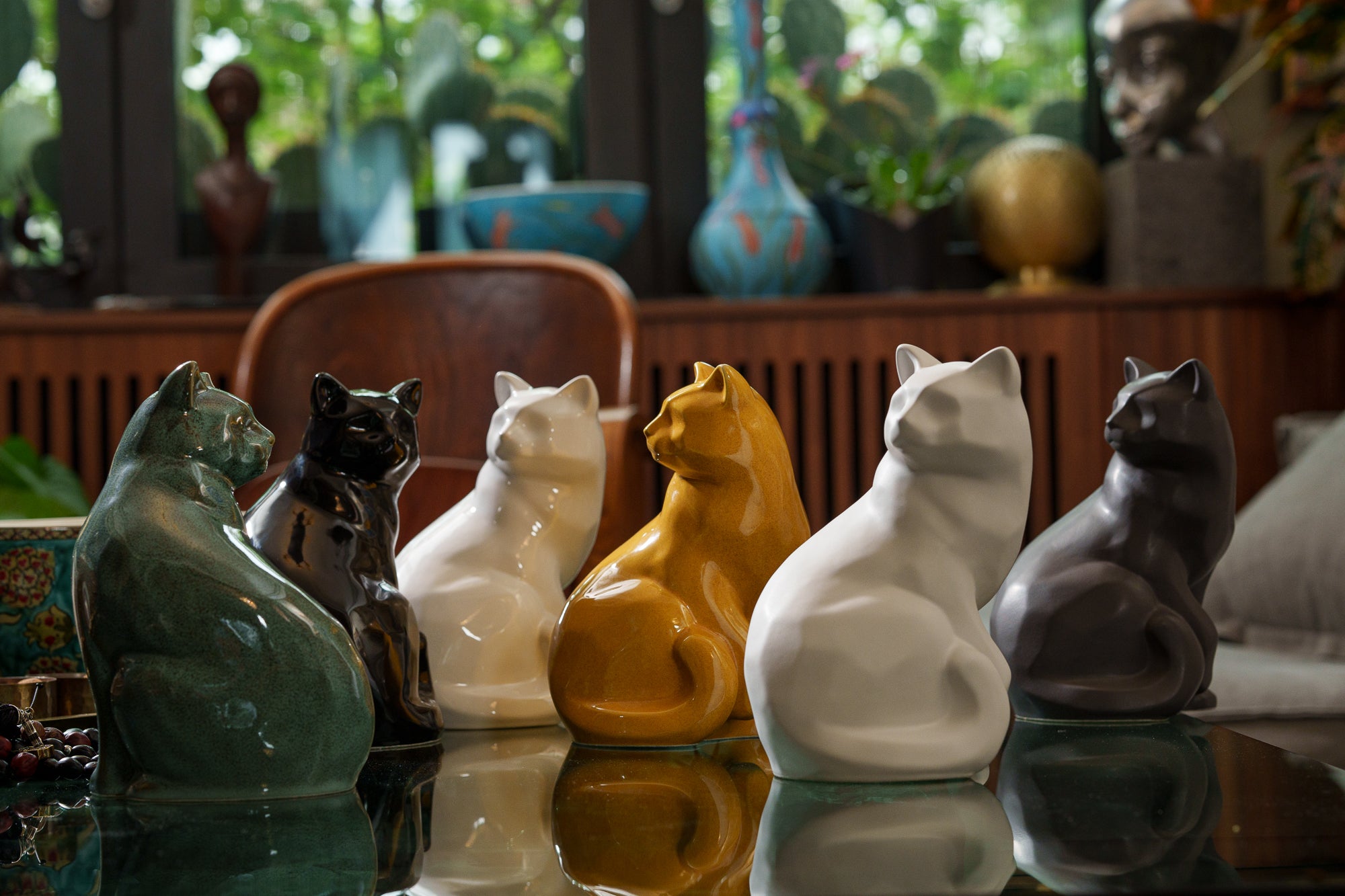 Felix Cat Urn for Ashes - Artisan Urn | Ceramic | Handmade Pet Urn