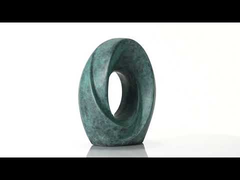 Cast Bronze Cremation Urn "The Passage" - Green Patina | Exclusive Bronze Urn