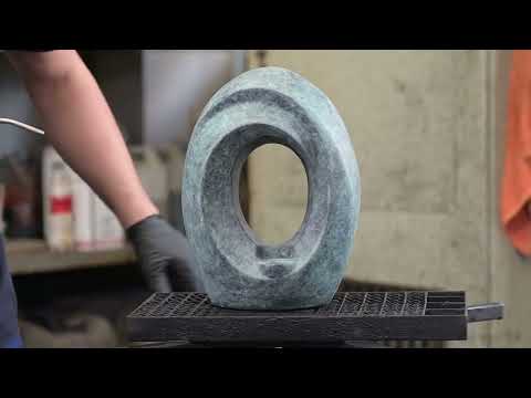 Cast Bronze Cremation Urn "The Passage" - Green Patina | Exclusive Bronze Urn