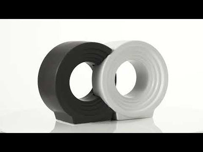 Companion Cremation Urn "Solace" - Urn For Two | White Matte & Gray Matte| Ceramic
