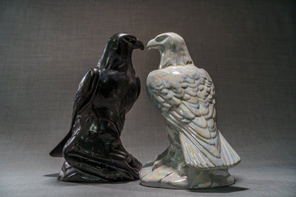 Aquilae Handmade Urn For Cremation Ashes - Large | Ceramic / Military Eagle Urn / Veteran Urn
