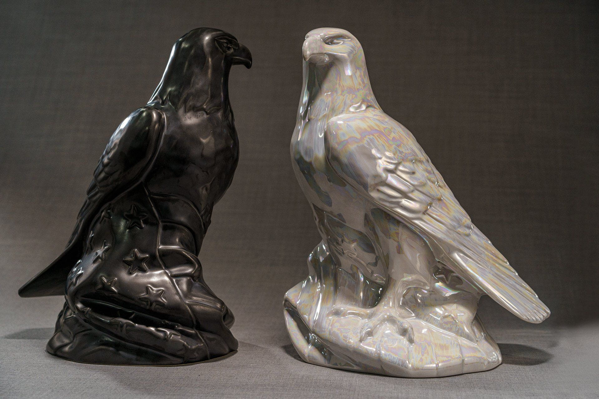 Aquilae Handmade Urn For Cremation Ashes - Large | Ceramic / Military Eagle Urn / Veteran Urn