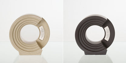 Pulvis Art Urns Adult Size Urn Craquelure / Gray Matte / YES (+60$) Companion Urn "Solace" - Memorial Urn for Two | Ceramic Double Urn