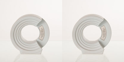 Pulvis Art Urns Adult Size Urn White Matte / White Matte / YES (+60$) Companion Urn "Solace" - Memorial Urn for Two | Ceramic Double Urn