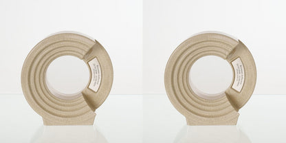 Pulvis Art Urns Adult Size Urn Craquelure / Craquelure / YES (+60$) Companion Urn "Solace" - Memorial Urn for Two | Ceramic Double Urn