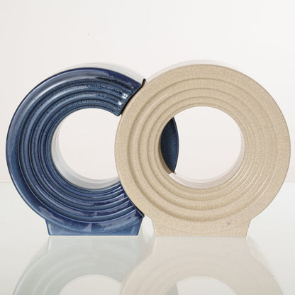 Pulvis Art Urns Adult Size Urn Companion Urn "Solace" - Memorial Urn for Two | Ceramic Double Urn