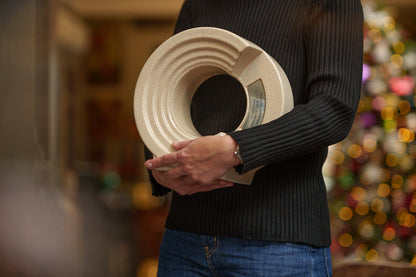 Cremation Urn "Solace" - Adult Memorial Urn | Craquelure | Ceramic