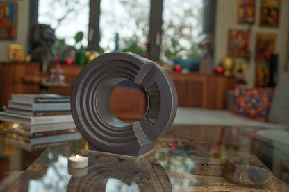 Pulvis Art Urns Adult Size Urn Cremation Urn "Solace" - Adult Memorial Urn | Gray Matte | Ceramic