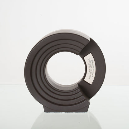 Pulvis Art Urns Adult Size Urn Cremation Urn "Solace" - Adult Memorial Urn | Gray Matte | Ceramic