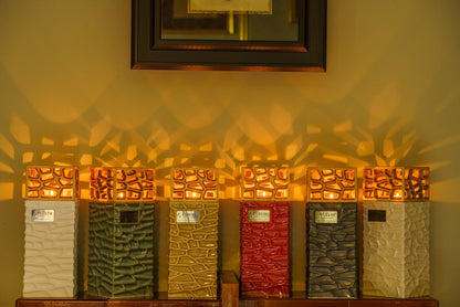 "Everlasting Flame" Cremation Urn for Ashes - Dark Sand | Ceramic Urn