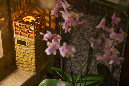 "Everlasting Flame" Cremation Urn for Ashes - Dark Sand | Ceramic Urn