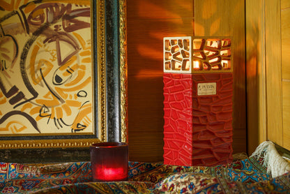 "Everlasting Flame" Cremation Urn for Ashes - Red | Ceramic Urn