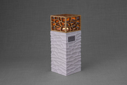 "Everlasting Flame" Cremation Urn for Ashes - Red | Ceramic Urn