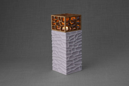 "Everlasting Flame" Cremation Urn for Ashes - Red | Ceramic Urn