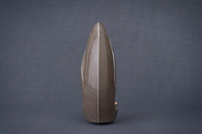 Pulvis Art Urns Adult Size Urn Eternity Handmade Cremation Urn for Ashes - Large | Beige Grey | Ceramic