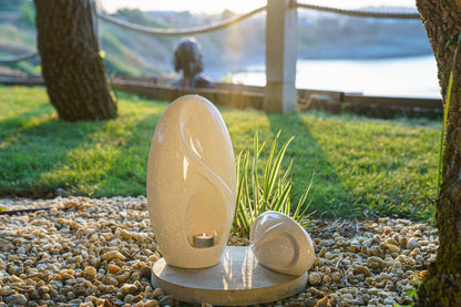 Pulvis Art Urns Adult Size Urn Eternity Handmade Cremation Urn for Ashes - Large | Craquelure | Ceramic