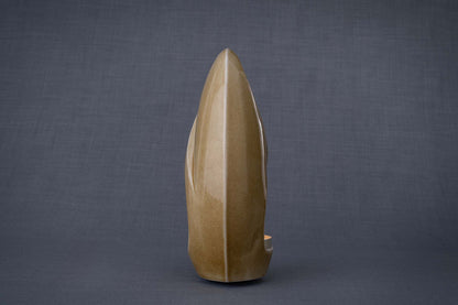 Pulvis Art Urns Adult Size Urn Eternity Handmade Cremation Urn for Ashes - Large | Dark Sand | Ceramic