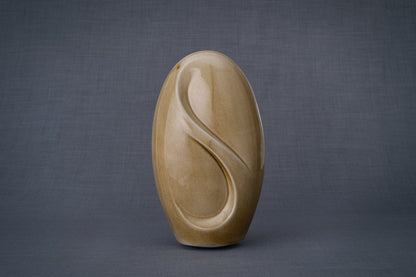 Pulvis Art Urns Adult Size Urn Eternity Handmade Cremation Urn for Ashes - Large | Dark Sand | Ceramic